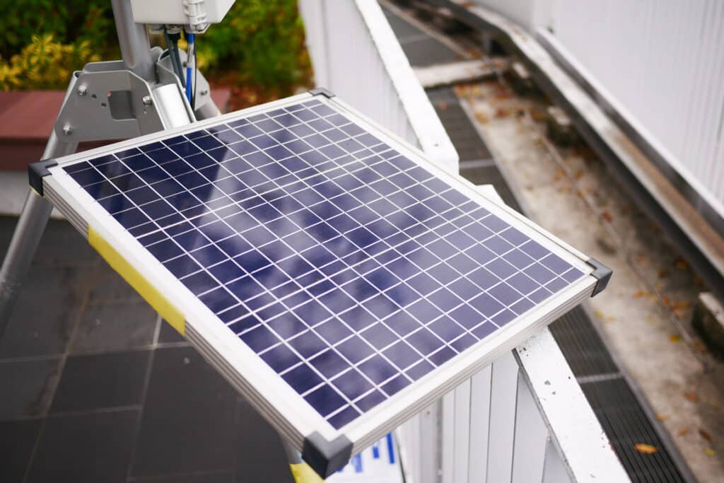 Solar panels on a roof top