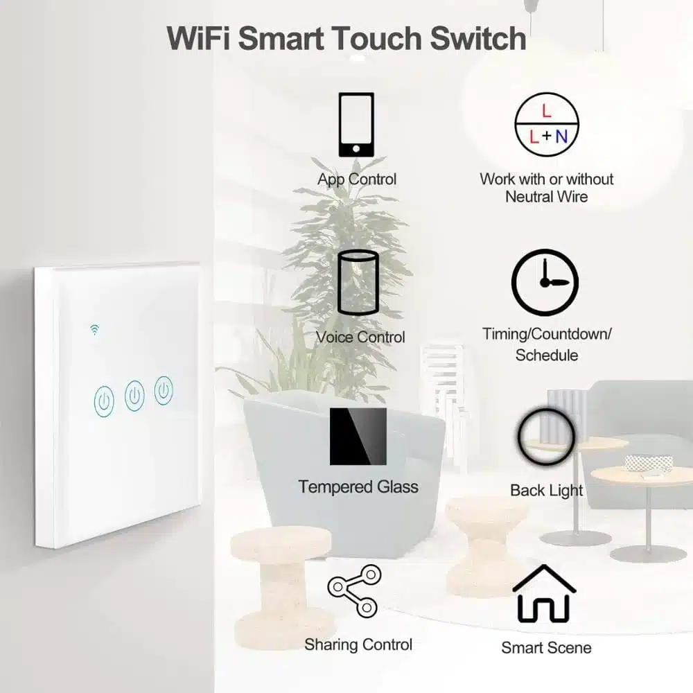 Smart Wi-Fi 3-Gang Light Switch